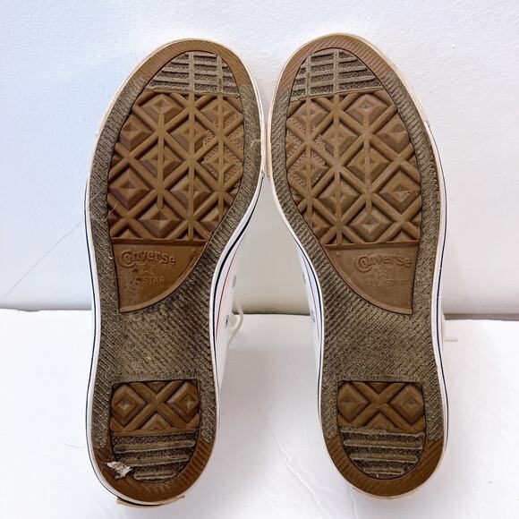 Converse Chuck Taylor Flower Embroidered Womens 12 Mens 10 All Star High Classic - Picture 7 of 10